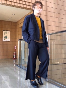 「MOHEDA TOFFELN（モヘダトフェール）のアイテム」を使った、chika さん（メンズ・166cm）の秋コーディネート