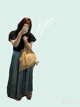 「インスタやってます」｜「アイテム（アクセサリー）」を使った、asu🍋さん（レディース・152cm）の春コーディネート