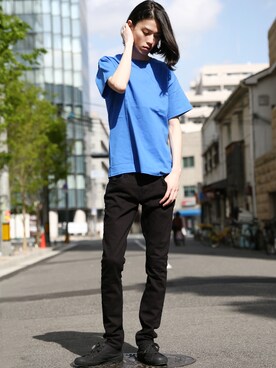 Tシャツ 青 のメンズ人気ファッションコーディネート Wear