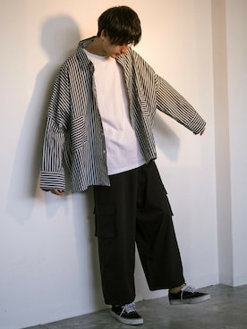 Rocky Monroeさん（メンズ・176cm）の春コーディネート