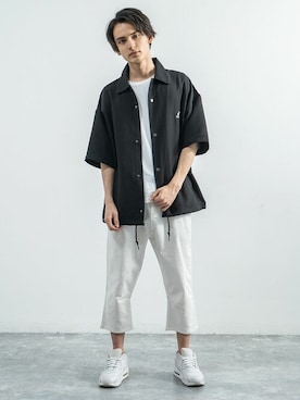 「KANGOL（カンゴール）のアイテム（ジャケット/アウター）」を使った、Rocky Monroeさん（メンズ・176cm）の春コーディネート
