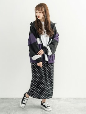 「KANGOL（カンゴール）のアイテム（ジャケット/アウター）」を使った、Rocky Monroeさん（メンズ・164cm）の秋コーディネート