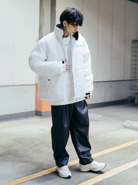 「Audience（オーディエンス）のアイテム」を使った、Rocky Monroeさん（メンズ・176cm）の冬コーディネート