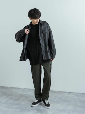 「Audience（オーディエンス）のアイテム」を使った、Rocky Monroeさん（メンズ・176cm）の冬コーディネート