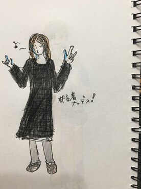 ワンピースを使った ゆるい のレディース人気ファッションコーディネート Wear