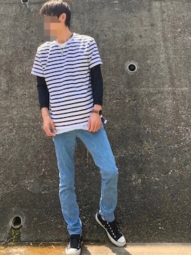「Daniel Wellington（ダニエルウェリントン）のアイテム（その他）」を使った、y_Oさん（メンズ・168cm）の春コーディネート