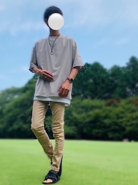 「Daniel Wellington（ダニエルウェリントン）のアイテム（その他）」を使った、y_Oさん（メンズ・168cm）の夏コーディネート