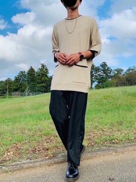 「Daniel Wellington（ダニエルウェリントン）のアイテム（その他）」を使った、y_Oさん（メンズ・168cm）の秋コーディネート