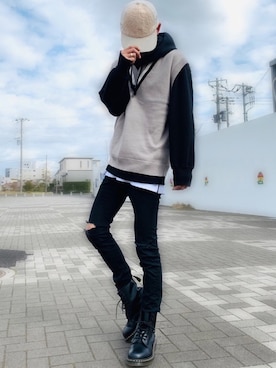 「韓国風コーデ」｜「アイテム（福袋/福箱）」を使った、y_Oさん（メンズ・168cm）の冬コーディネート