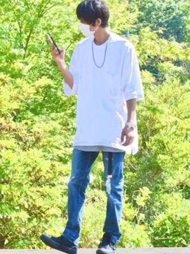 「reca（レカ）のアイテム」を使った、y_Oさん（メンズ・168cm）の夏コーディネート