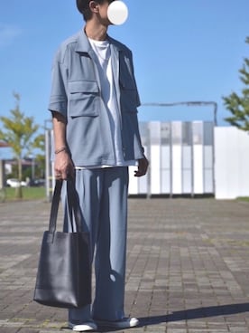 「バック」｜「アイテム（その他）」を使った、y_Oさん（メンズ・168cm）の夏コーディネート