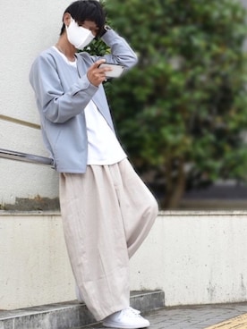 「unrelaxing（アンリラクシング）のアイテム（ブルゾン）」を使った、y_Oさん（メンズ・168cm）の秋コーディネート