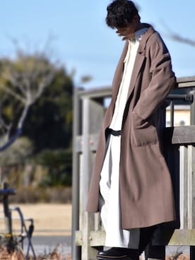 「classicalelf（クラシカルエルフ）のアイテム（その他アウター）」を使った、y_Oさん（メンズ・168cm）の冬コーディネート