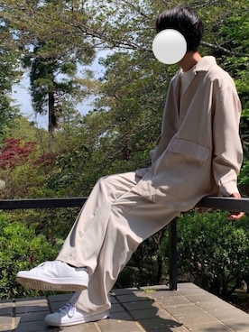 「niko and...（ニコアンド）のアイテム（その他アウター）」を使った、y_Oさん（メンズ・168cm）の春コーディネート