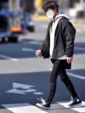 「CREARE LINO」｜「アイテム（パーカー）」を使った、y_Oさん（メンズ・168cm）の春コーディネート