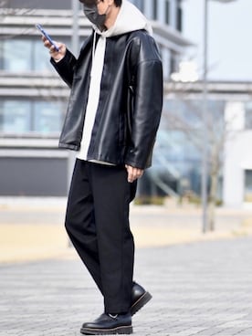 「CREARELINOコーデ」｜「アイテム（ジャケット/アウター）」を使った、y_Oさん（メンズ・168cm）の春コーディネート
