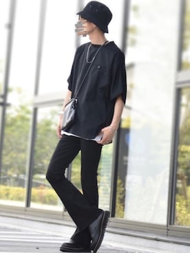 「アイテム（シャツ/ブラウス）」を使った、y_Oさん（メンズ・168cm）の春コーディネート