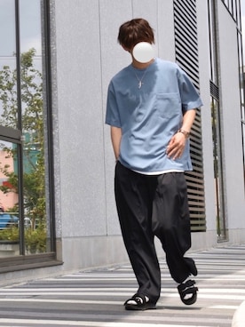 「CREARE LINO」｜「アイテム（サンダル）」を使った、y_Oさん（メンズ・168cm）の春コーディネート