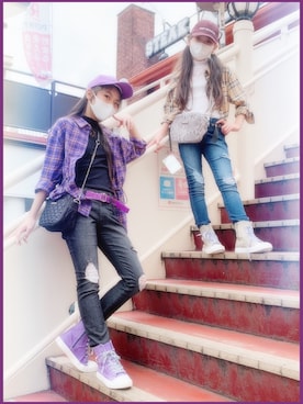 RINKA&REIさん（キッズ・155cm）の秋コーディネート