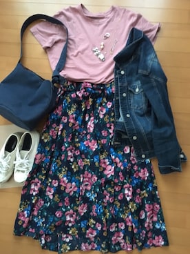 「CONVERSE（コンバース）のCONVERSE コンバース ジャック パーセル / JACK PURCEL（スニーカー）」を使った、ronsさん（レディース・163cm）の夏コーディネート