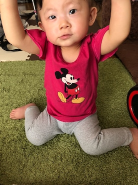 「sanforized（サンフォライズド）のアイテム」を使った、OSIJUさん（キッズ・80cm）の春コーディネート