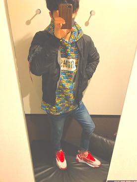 「CHUMS（チャムス）のアイテム（パーカー）」を使った、yuropia3249さん（メンズ・168cm）の秋コーディネート