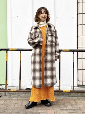 Ray Beams レイビームス のワンピース オレンジ系 を使った人気ファッションコーディネート ユーザー ショップスタッフ Wear