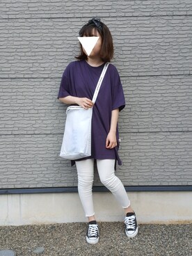 「リボンヘアバンド」｜yuuさん（レディース・160cm）の春コーディネート