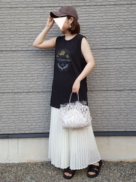 yuuさん（レディース・160cm）の夏コーディネート
