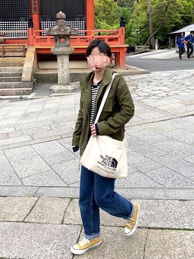 「FRED PERRY（フレッドペリー）のアイテム（ブルゾン）」を使った、gosimaさん（レディース・150cm）の春コーディネート