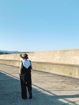 「LAKOLE（ラコレ）のアイテム（オールインワン・サロペット）」を使った、gosimaさん（レディース・151cm）の夏コーディネート