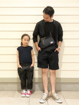 「Gramicci（グラミチ）のアイテム」を使った、Mr.KPさん（キッズ・110cm）の夏コーディネート