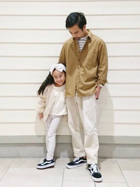 「CIAOPANIC TYPY（チャオパニックティピー）のアイテム（ジャケット/アウター）」を使った、Mr.KPさん（キッズ・110cm）の秋コーディネート