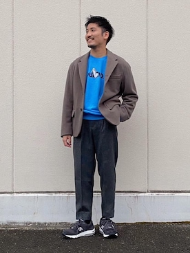 「Dunno（ドノウ）のアイテム」を使った、YOSHINO TAKUYAさん（メンズ・175cm）の秋コーディネート
