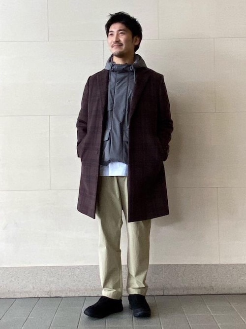 Yoshino Takuya ビューティ ユース ユナイテッドアローズ 長崎店 Beauty Youth United Arrowsのチェスターコートを使ったコーディネート Wear
