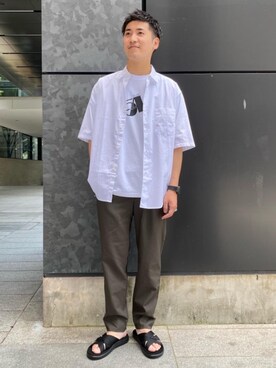 「ベーシック/トラッド」｜YOSHINO TAKUYAさん（メンズ・170cm）の夏コーディネート