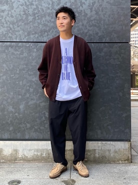 「RECOMMEND  ITEM STYLING」｜「アイテム（モカシン/デッキシューズ）」を使った、YOSHINO TAKUYAさん（メンズ・170cm）の夏コーディネート