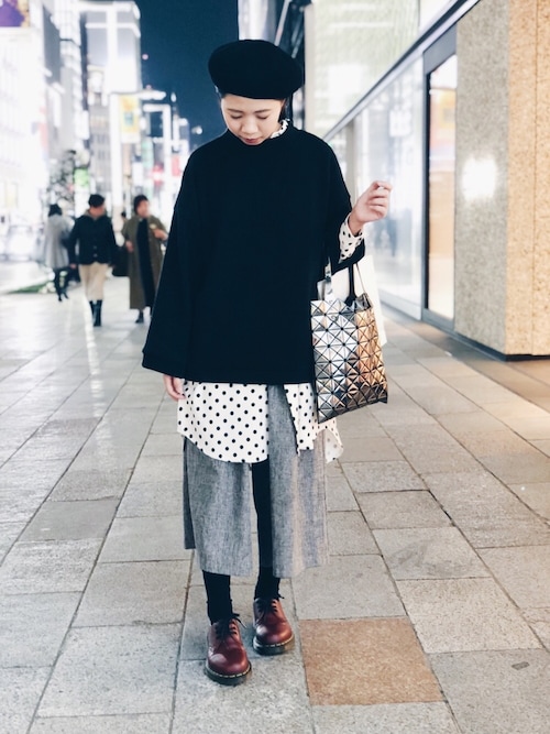 含 Bao Bao Issey Miyakeのトートバッグを使ったコーディネート Wear