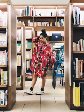 「0_1（リンイー）のアイテム」を使った、含さん（レディース・153cm）の春コーディネート