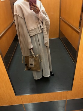 「tiit（ティート）のアイテム」を使った、かんろさん（レディース・155cm）の春コーディネート