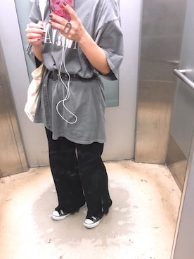 「NIRVANA（ニルヴァーナ）のアイテム」を使った、かんろさん（レディース・153cm）の夏コーディネート