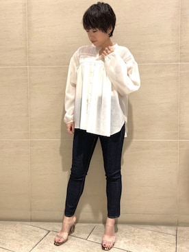 「sophila（ソフィラ）のアイテム」を使った、sophilaさん（レディース・160cm）の春コーディネート