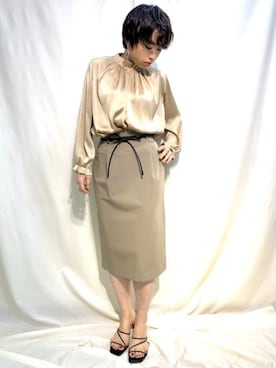 「sophila（ソフィラ）のアイテム」を使った、sophilaさん（レディース・160cm）の春コーディネート