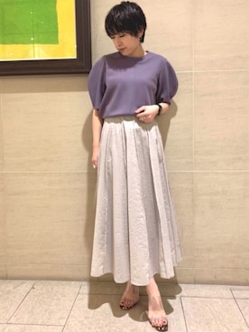 「sophila（ソフィラ）のアイテム」を使った、sophilaさん（レディース・160cm）の春コーディネート