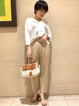 「sophila（ソフィラ）のアイテム」を使った、sophilaさん（レディース・160cm）の春コーディネート