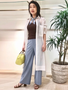 「sophila（ソフィラ）のアイテム」を使った、sophilaさん（レディース・160cm）の春コーディネート