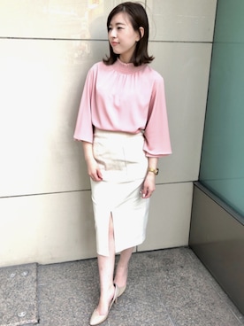 「sophila（ソフィラ）のアイテム」を使った、sophilaさん（レディース・160cm）の春コーディネート