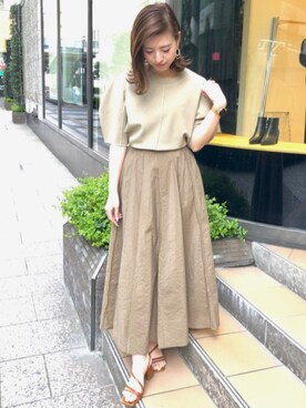 「sophila（ソフィラ）のアイテム」を使った、sophilaさん（レディース・160cm）の春コーディネート