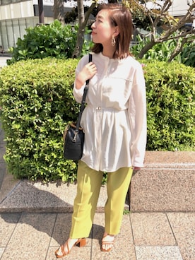 「sophila（ソフィラ）のアイテム」を使った、sophilaさん（レディース・160cm）の春コーディネート