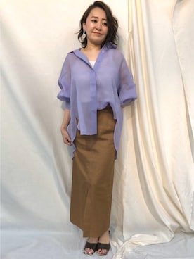 「sophila（ソフィラ）のアイテム」を使った、sophilaさん（レディース・160cm）の春コーディネート